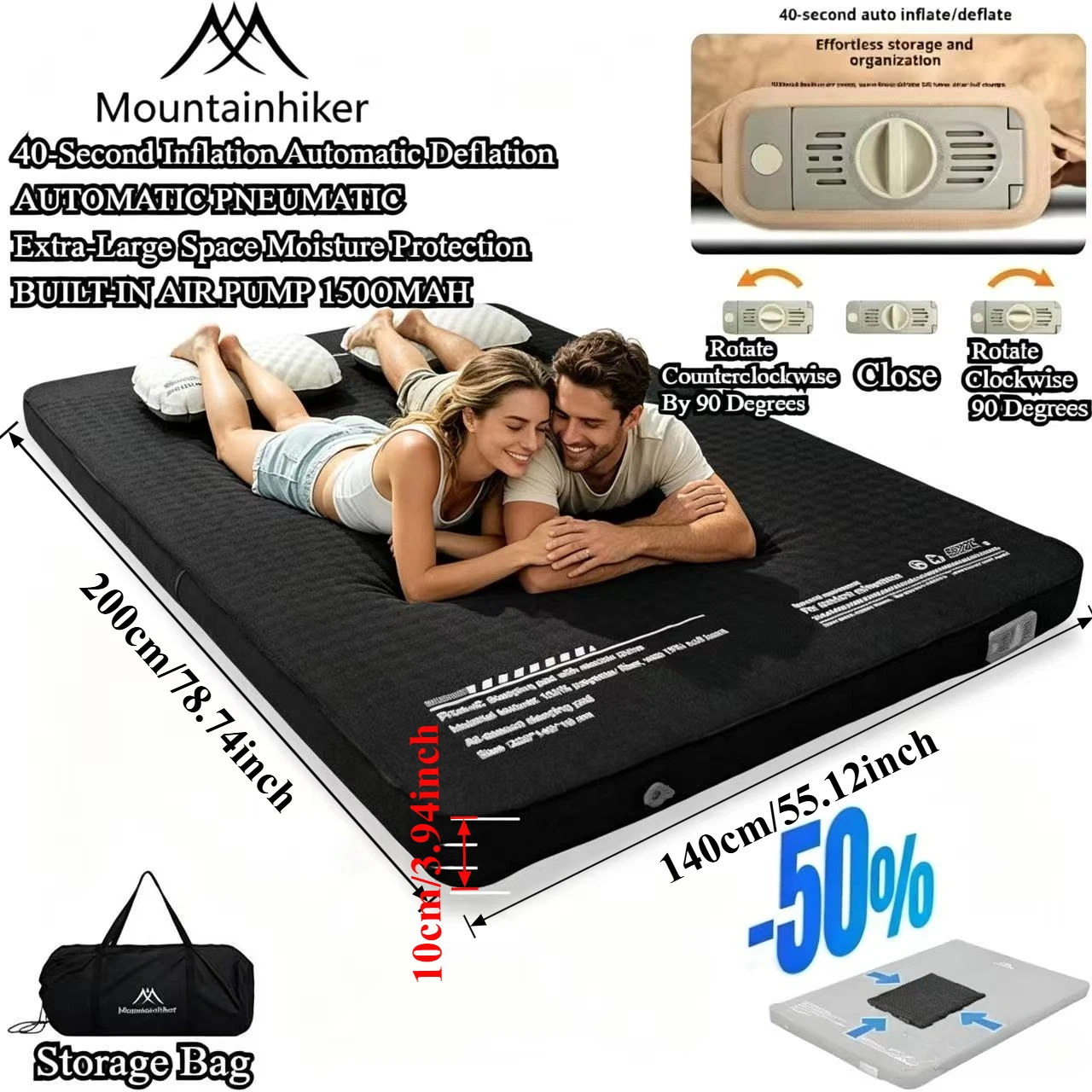 Outdoor Furniture Deals - Mountainhiker Outdoor Camping met luchtpomp Luchtkussenmatras
