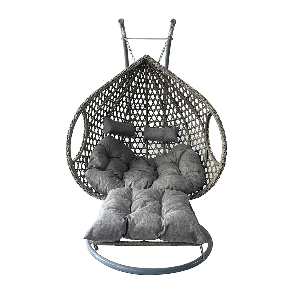 Hanging Egg Chair - Hangstoel van PE-rotan met metalen frame,
