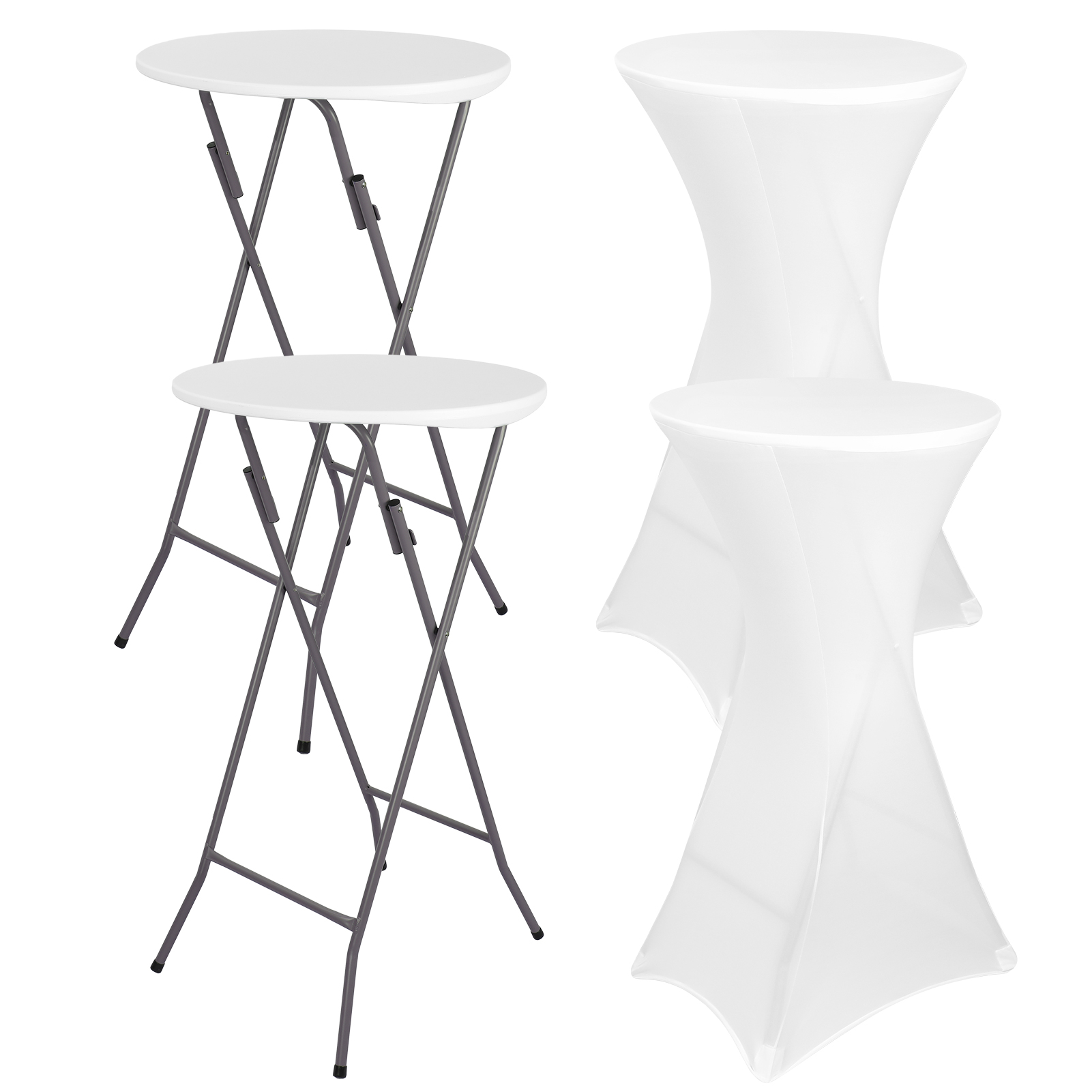 Outdoor Furniture Deals - 2-delige set 24 inch hoge cocktailtafels