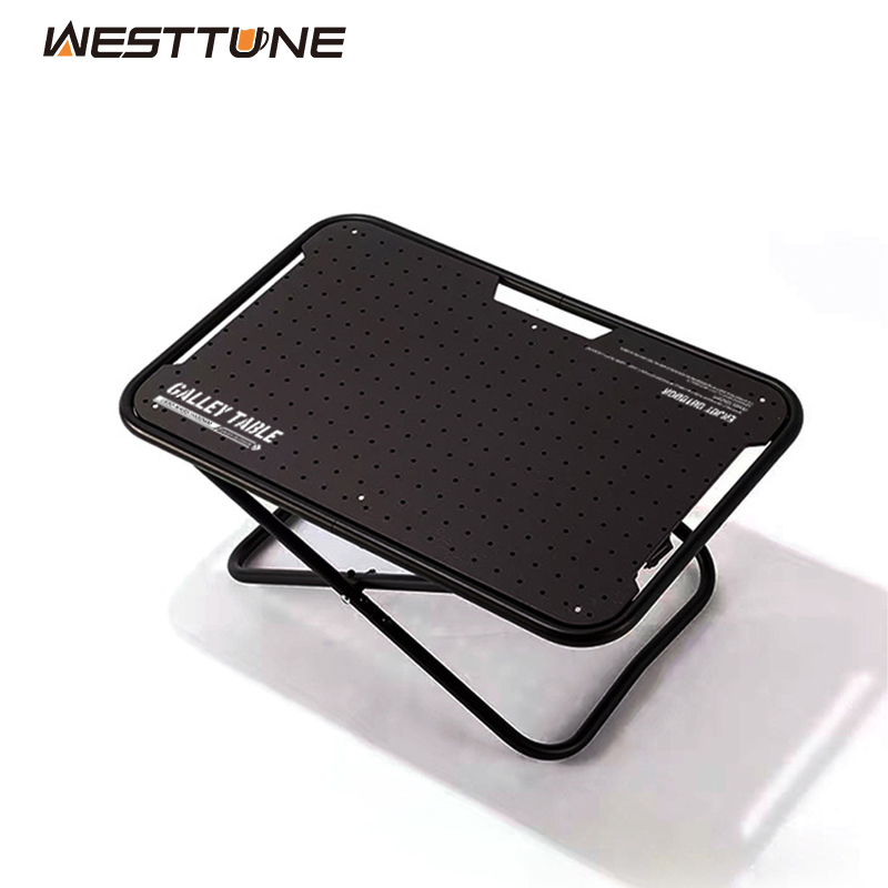 Folding Picnic Table - WESTTUNE Opvouwbare Campingtafel, Draagbare Tactische Aluminium