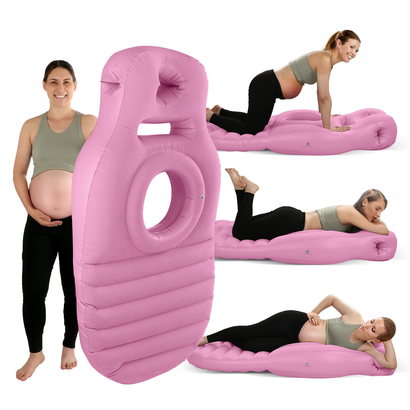 Outdoor Furniture Ofo - PVC Opblaasbaar O-vormig Zwangerschapsmatras Zacht Zwangere