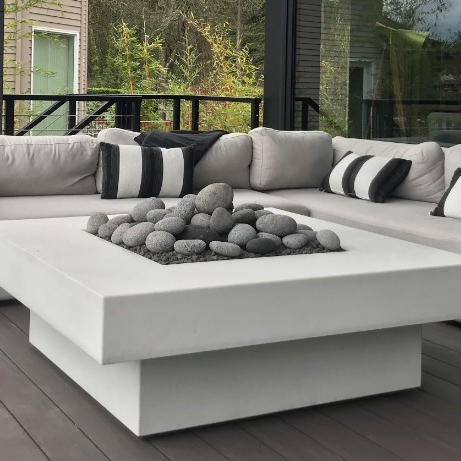 Outdoor Furniture With Fire Pit Table - Buitenmeubelset met vuurtafel, op maat gemaakte
