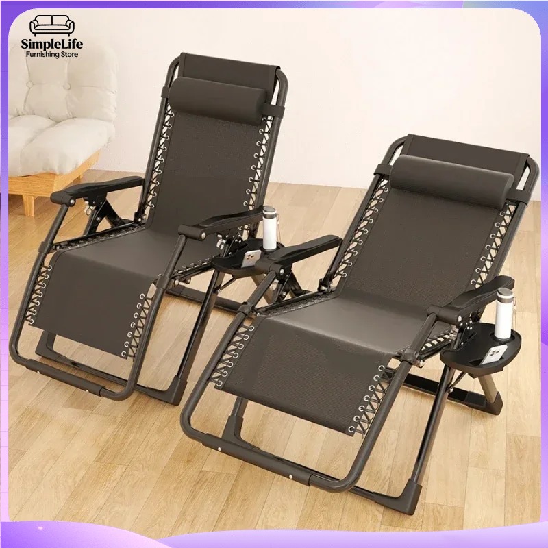 Outdoor Furniture Lounge Set - Zero Gravity Relaxstoel Draagbare Opvouwbare Buitenstoel