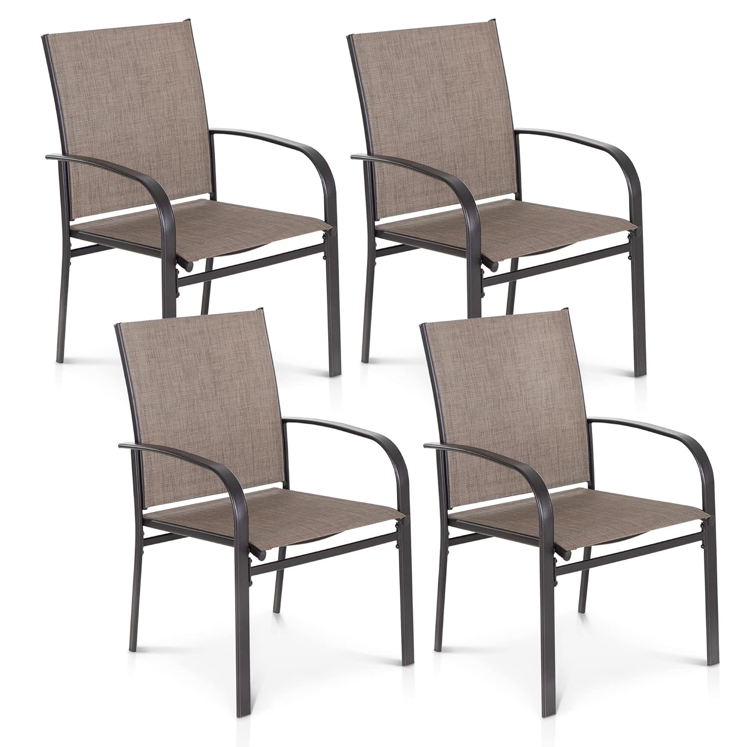 Outdoor Furniture Ofo - o*-Patio Eetkamerstoelen Set van 4, Buitenstoelen