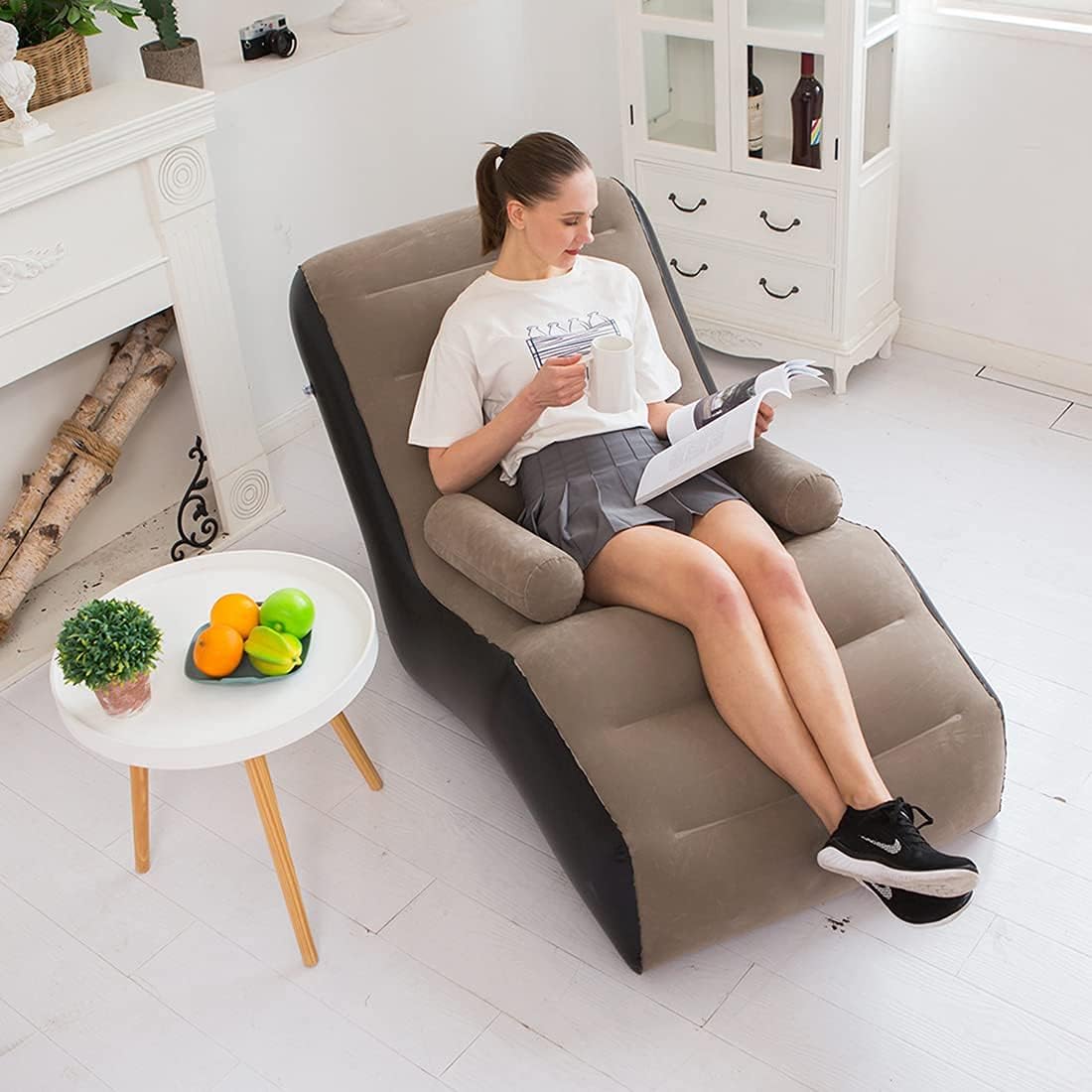 Outdoor Furniture Lounge Set - Opvouwbare luie bank, opblaasbare loungestoel verdikte