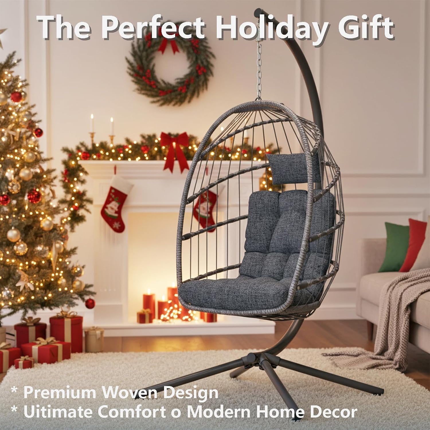 Hangende eierstoel met standaa - Hanging Egg Chair recensie en prijs