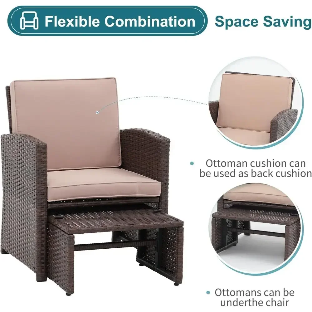5-delige tuinmeubelset met kus - Outdoor Furniture With Storage For Cushions recensie en prijs