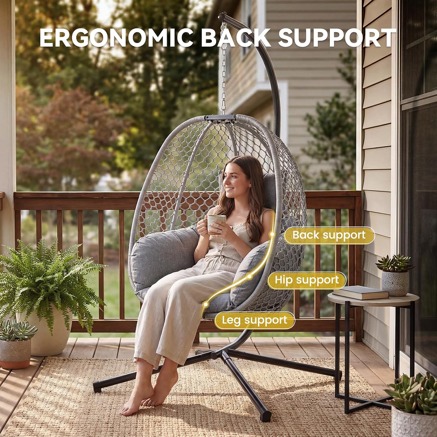 Egg Chair Outdoor met standaar - Hanging Egg Chair recensie en prijs