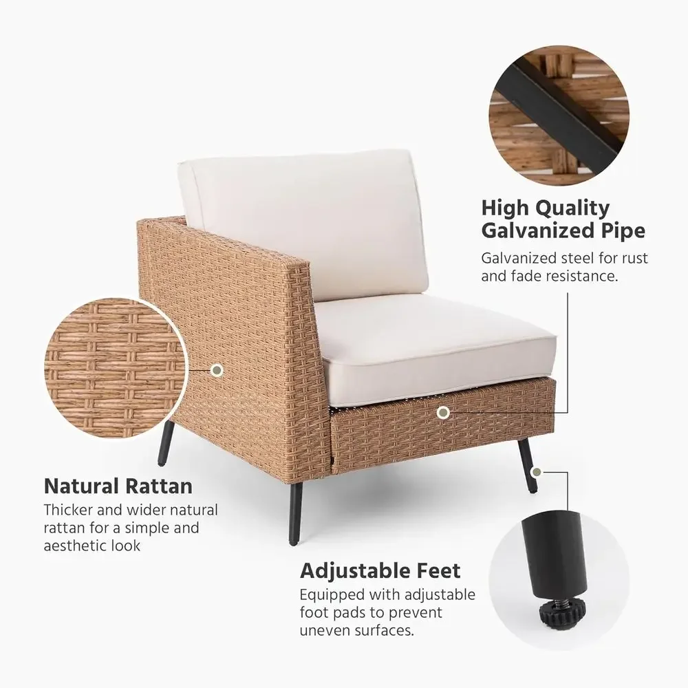 6-delige tuinmeubelset, rotan  - Outdoor Furniture With Storage For Cushions recensie en prijs