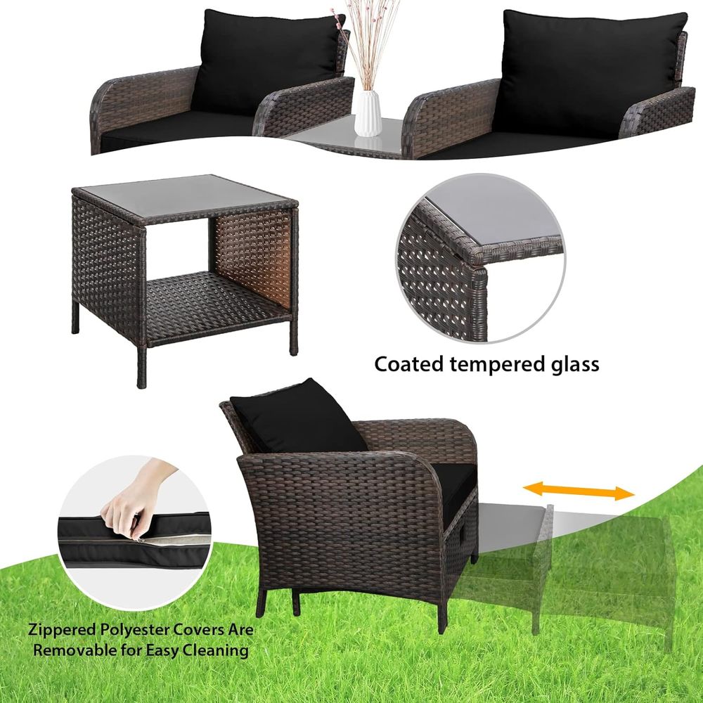 Balkonmeubilair 5-delige patio - Outdoor Furniture Lounge Set recensie en prijs