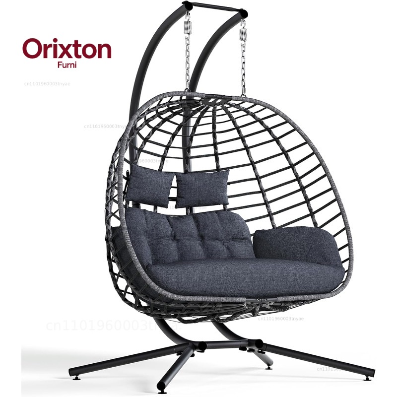 Dubbele eierschommelstoel met  - Hanging Egg Chair recensie en prijs