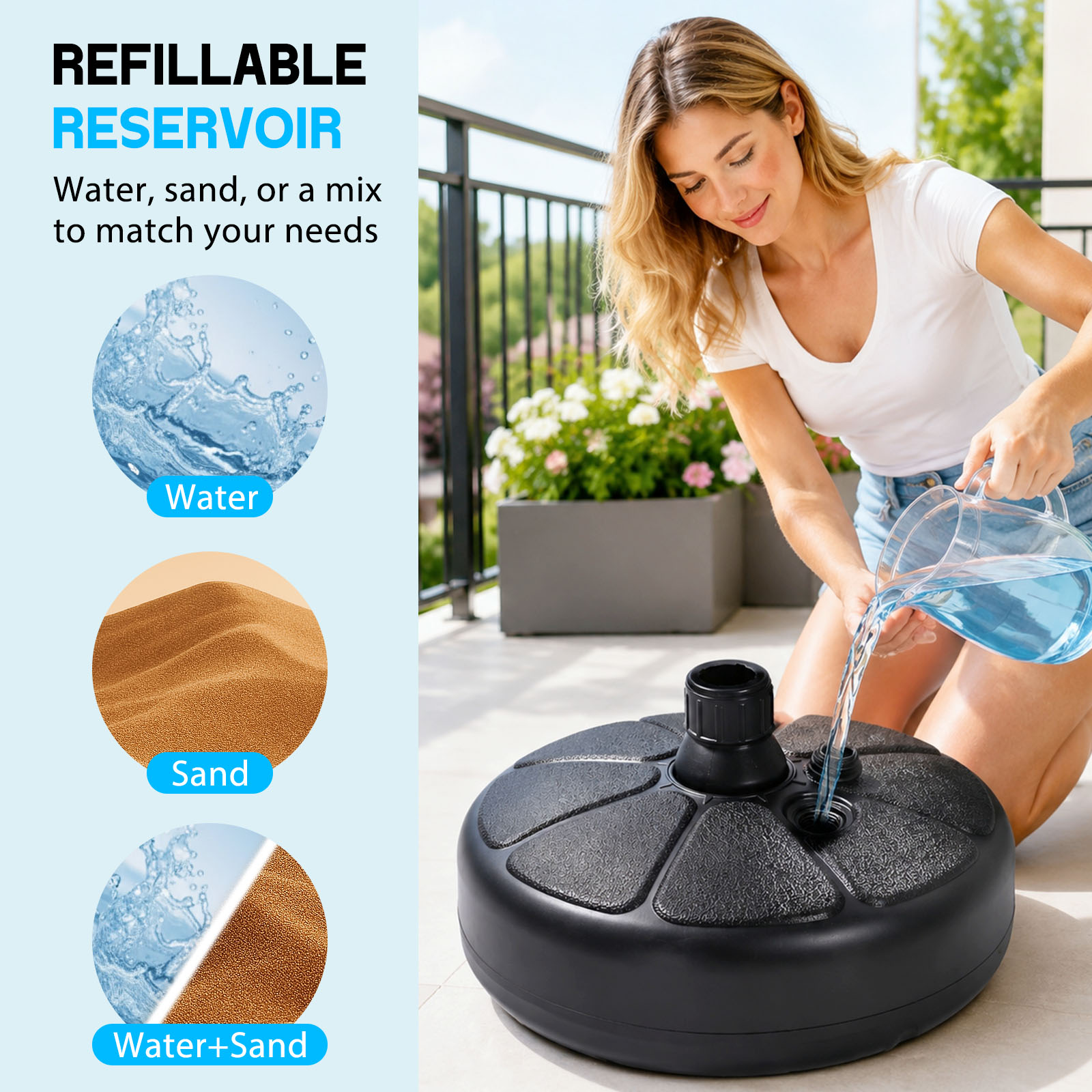 26lbs vulbare waterzand paraso - Outdoor Furniture With Umbrella recensie en prijs
