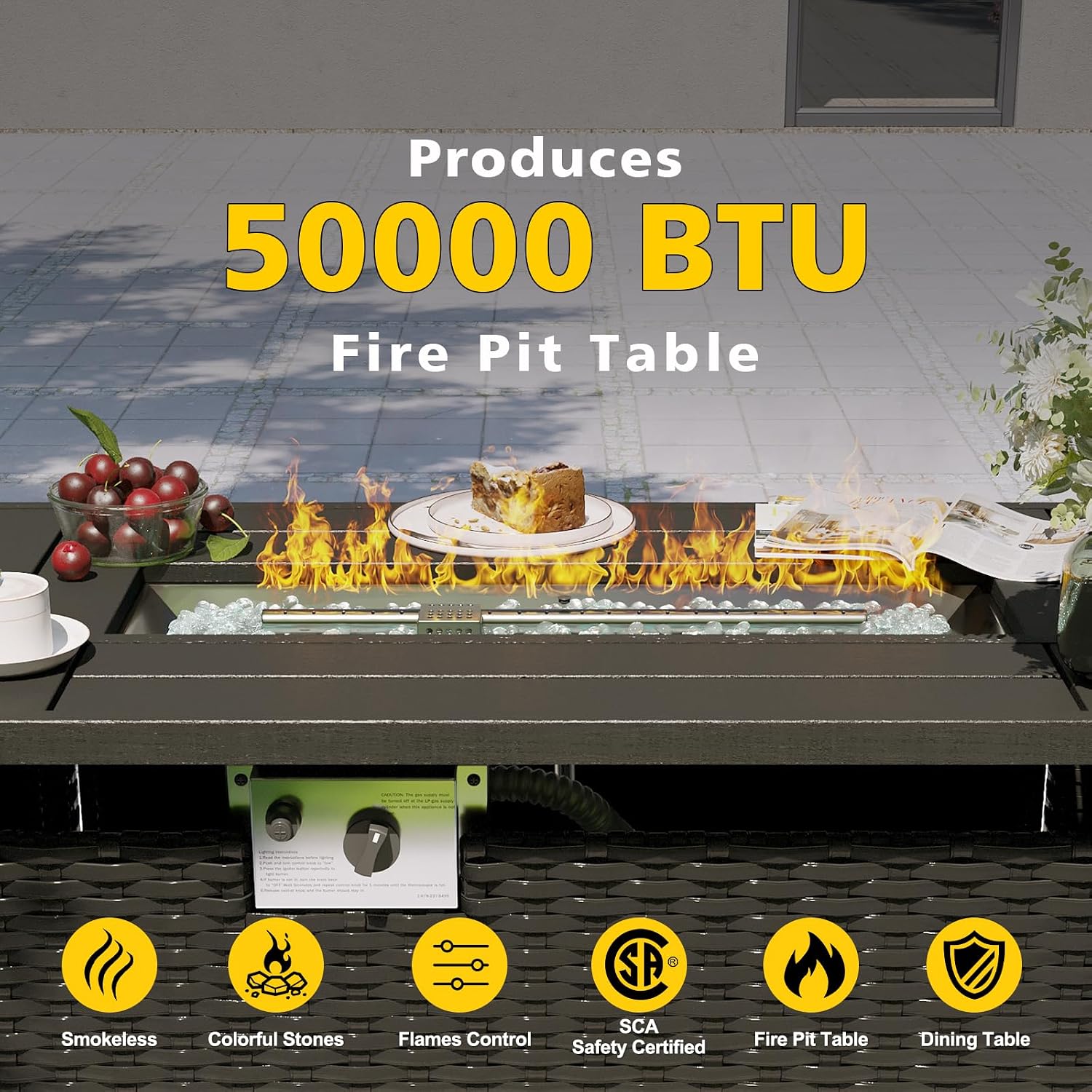 Tuinmeubelset met een tafel me - Outdoor Furniture With Fire Pit Table recensie en prijs