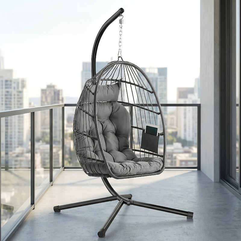 Hangende eierstoel met standaa - Hanging Egg Chair recensie en prijs