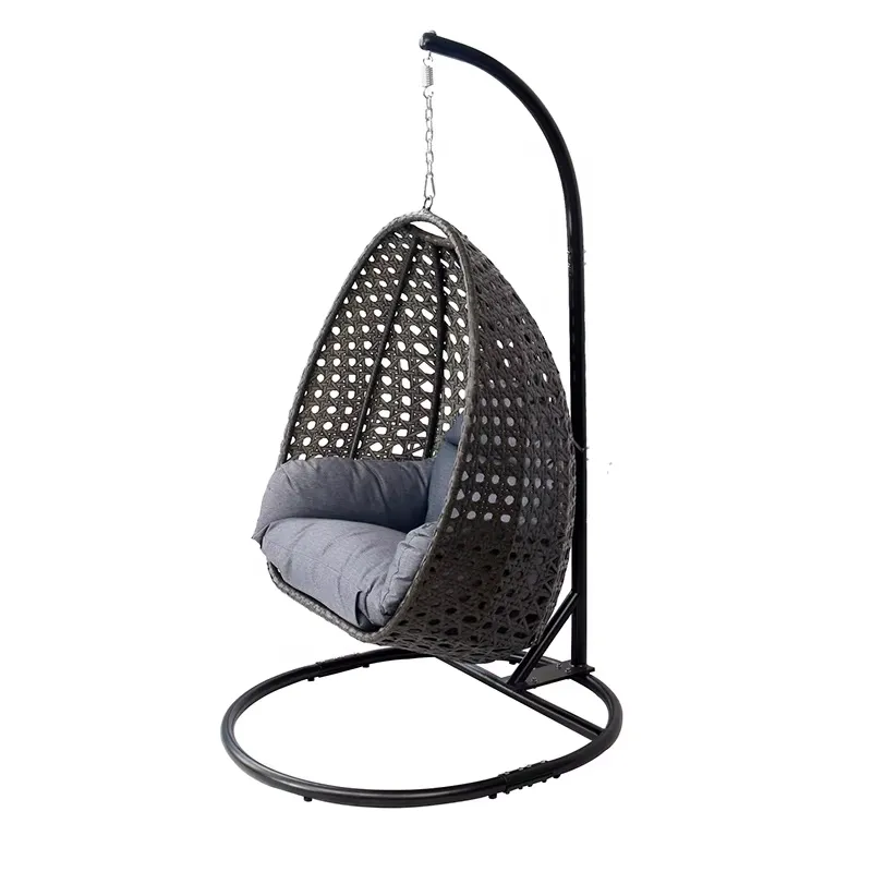 Ei-vormige zwarte patio hangst - Hanging Egg Chair recensie en prijs