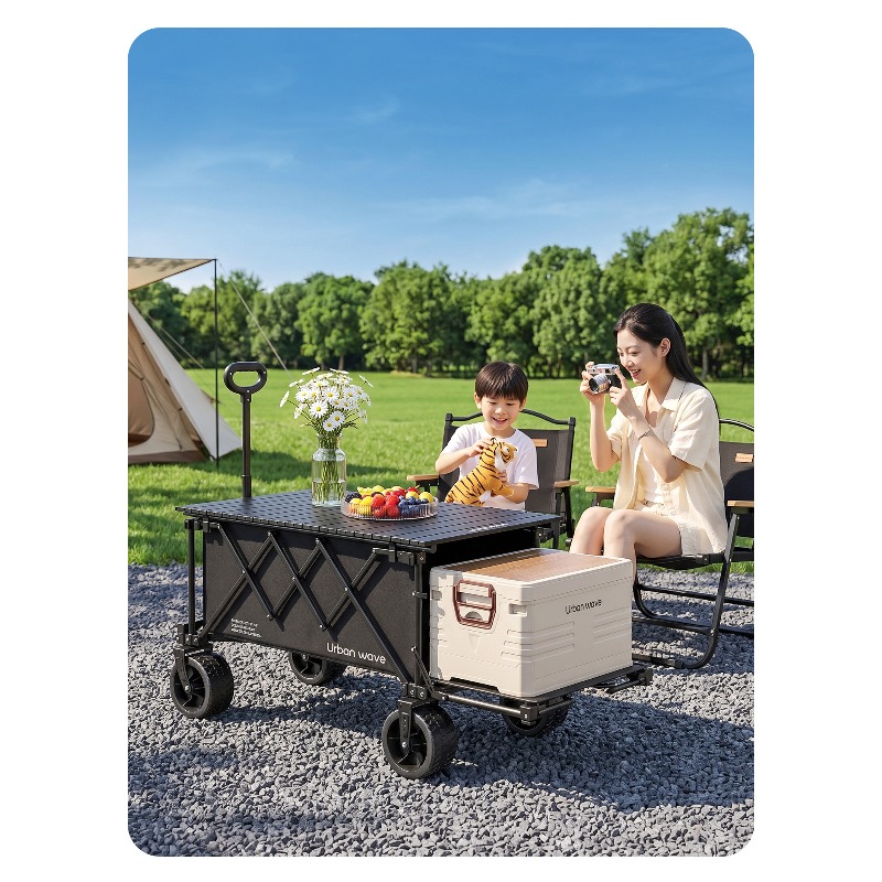 Opvouwbare campingwagen, inkla - Outdoor Furniture Set recensie en prijs