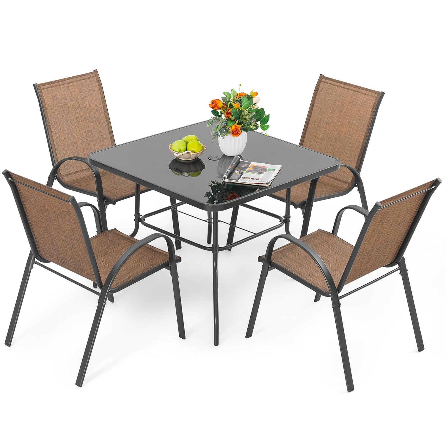 o*-5-delige terras-eetset, met - Outdoor Furniture Ofo recensie en prijs