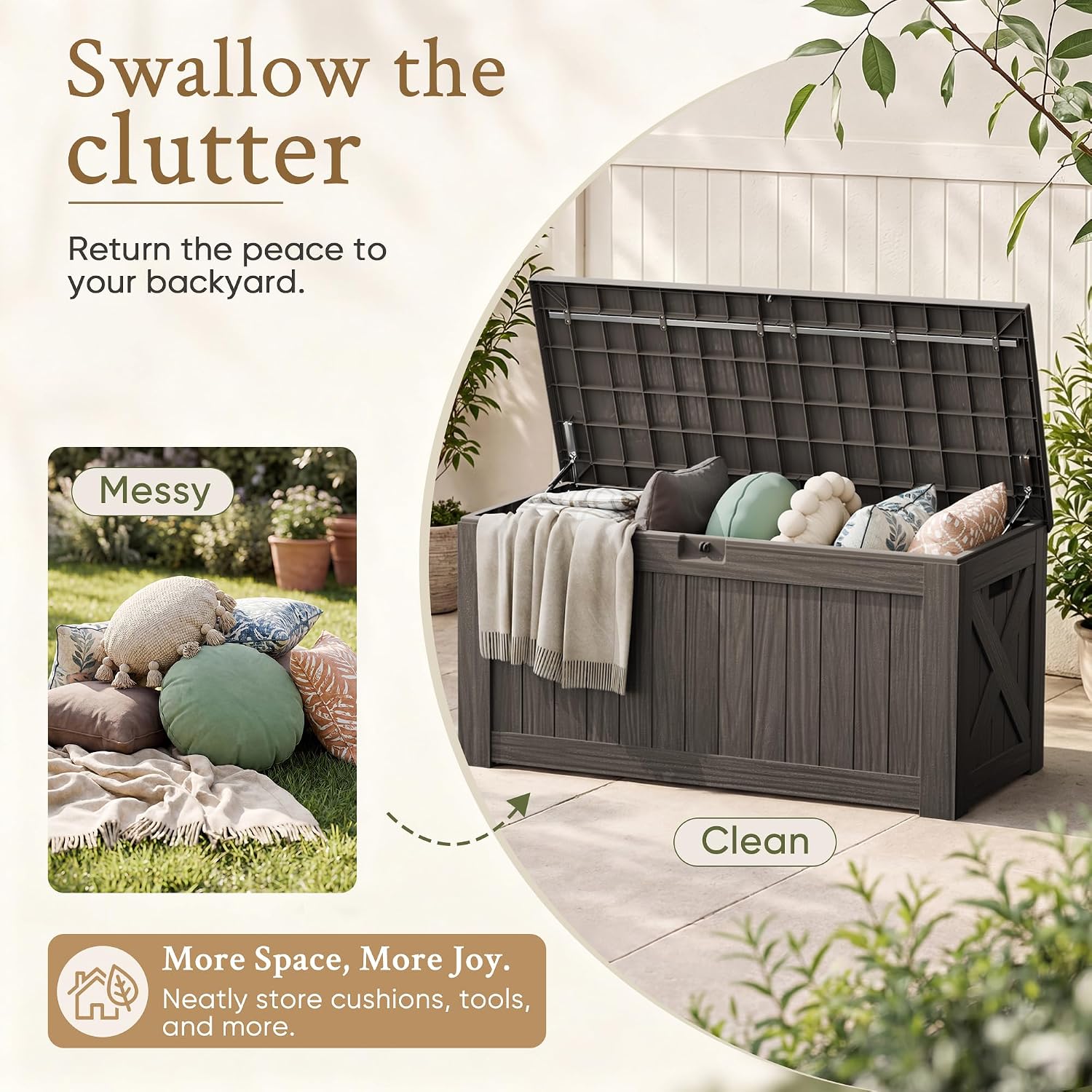 120 Gallon Grote Deckbox Buite - Outdoor Furniture With Storage For Cushions recensie en prijs