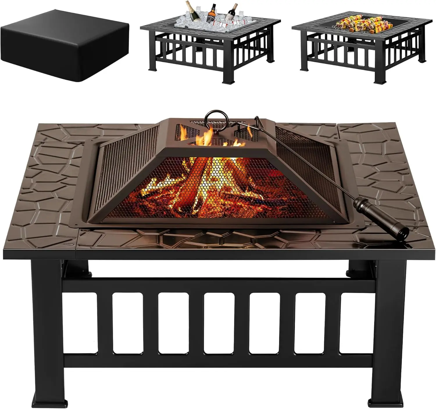 Buitenhaard, 32 inch vuurtafel - Outdoor Furniture With Fire Pit Table recensie en prijs