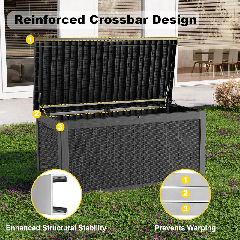 320 Gallon Buitenopslagbox, Gr - Outdoor Furniture With Storage For Cushions recensie en prijs
